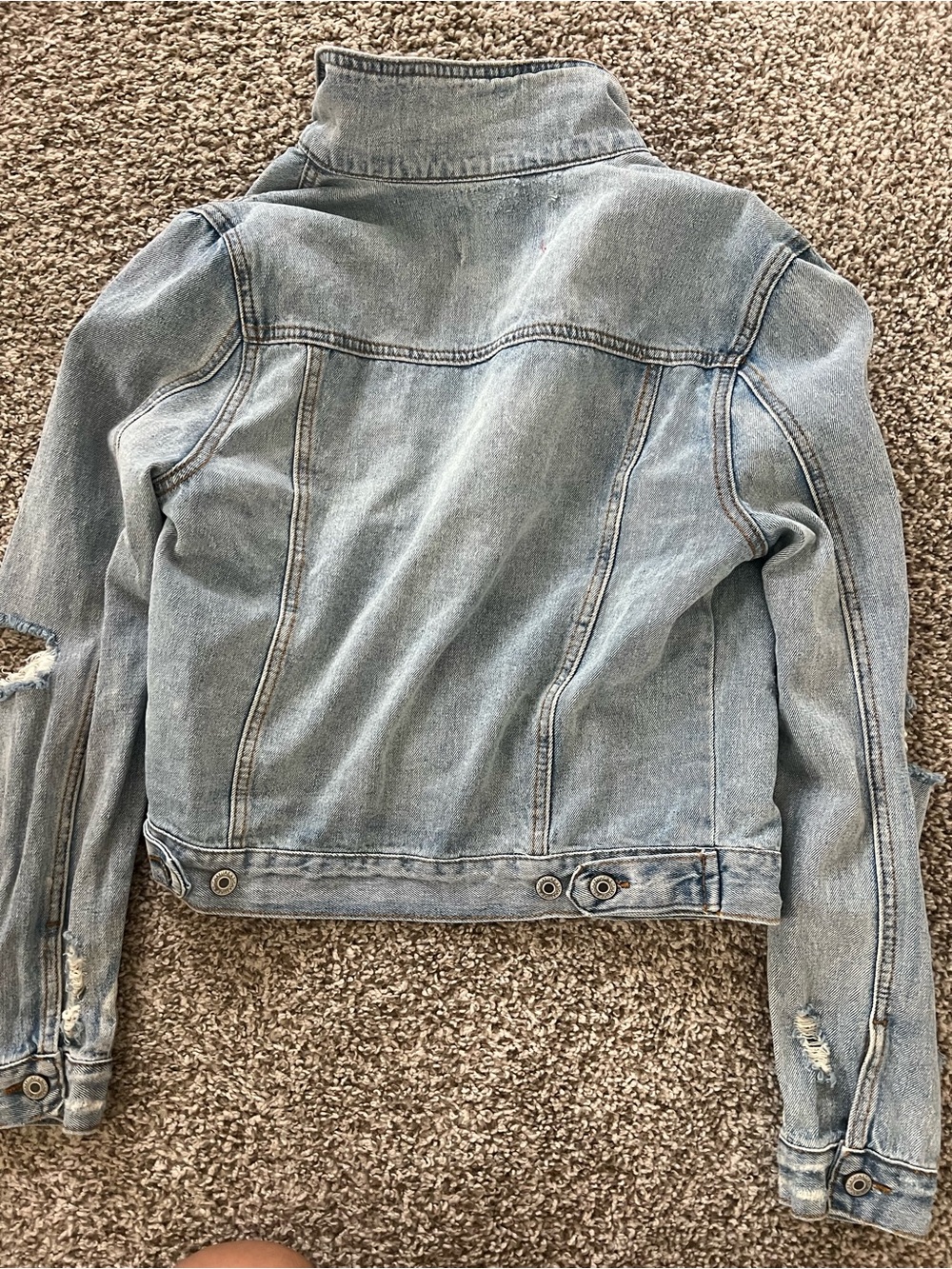 Distressed Jean Jacket - Picture 2 of 2